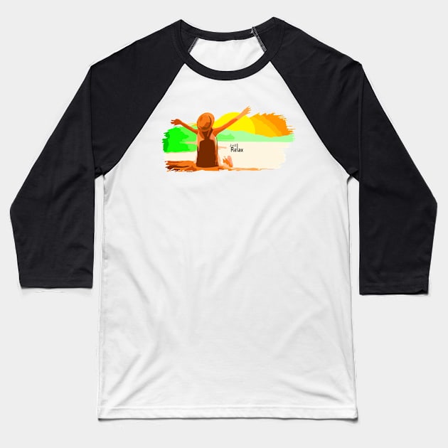 weekend holiday relax Baseball T-Shirt by Abiarsa